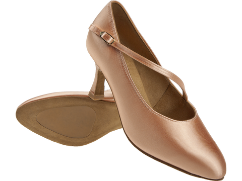 Peotantsukingad - satiin, beez, normaalsele jalale, flare konts 6,5 cm