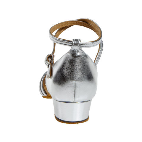 Ladina tantsukingad – nahk, hõbe, Blok konts – kõrgus 2,8 cm