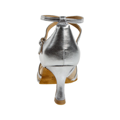Ladina tantsukingad – nahk, hõbe, flare konts 5 cm ja 6.5 cm
