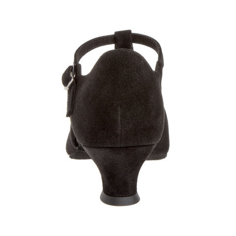 Peotantsukingad - seemisnahk, must, laiale jalale, spanish konts 4.2 cm
