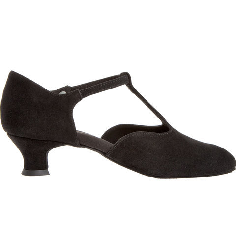 Peotantsukingad - seemisnahk, must, laiale jalale, spanish konts 4.2 cm