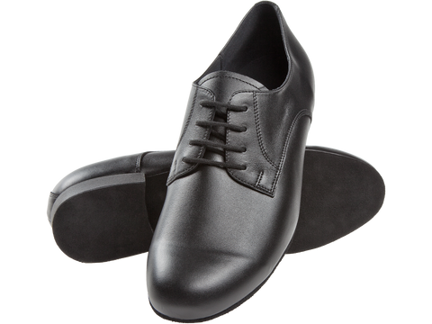 Meeste tantsukingad - musta värvi nahk, laiale jalale, konts 2 cm