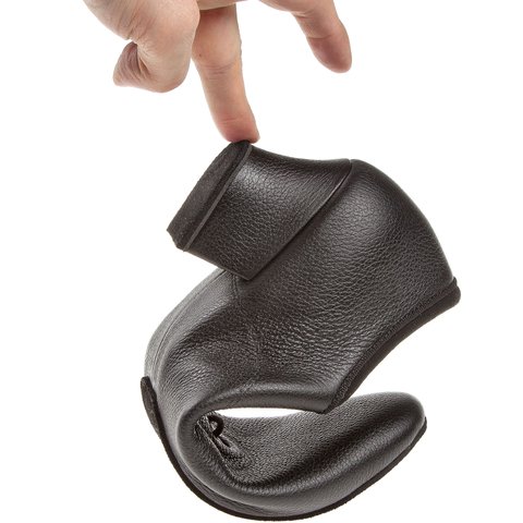 Meeste tantsukingad - must nahk, jagatud tallaga, cuban konts 4 cm