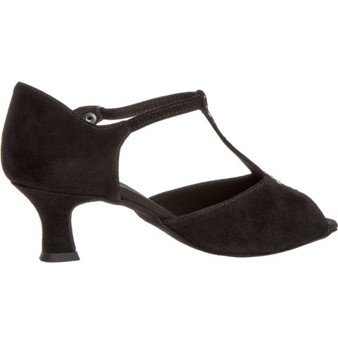 Ladina tantsukingad – seemisnahk, must, normaalsele jalale, latino konts 5 cm