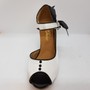 Ladina tantsukingad - valge satiin, musta värvi satiinist lipsuke, konts 7,5 cm