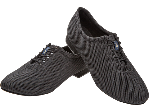 Meeste tantsukingad - must võrk / must mikrokiud, normaalsele jalale, konts 2cm