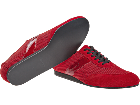 Meeste tantsukingad - punast värvi nahk\seemisnahk, konts 2,5 cm