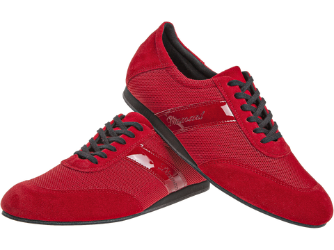 Meeste tantsukingad - punast värvi nahk\seemisnahk, konts 2,5 cm