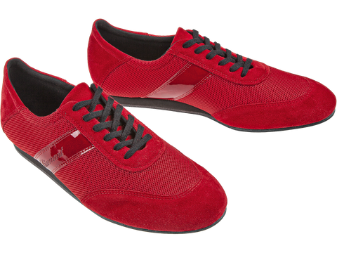 Meeste tantsukingad - punast värvi nahk\seemisnahk, konts 2,5 cm