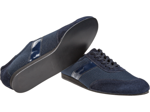 Meeste tantsukingad - sinisr värvi seemisnahk\võrk, konts 2,5 cm