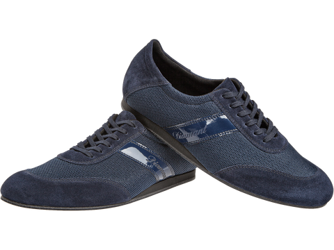 Meeste tantsukingad - sinisr värvi seemisnahk\võrk, konts 2,5 cm