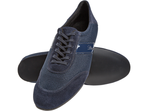 Meeste tantsukingad - sinisr värvi seemisnahk\võrk, konts 2,5 cm