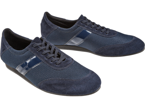 Meeste tantsukingad - sinisr värvi seemisnahk\võrk, konts 2,5 cm