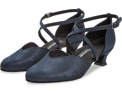 Peotantsukingad - samet, sinist värvi, spanish konts 4,2 cm