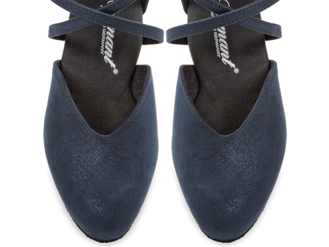 Peotantsukingad - samet, sinist värvi, spanish konts 4,2 cm