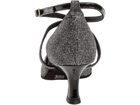 Peotantsukingad - must, hõbedase läikega, flare konts 5 cm