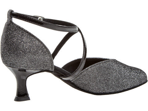 Peotantsukingad - must, hõbedase läikega, flare konts 5 cm