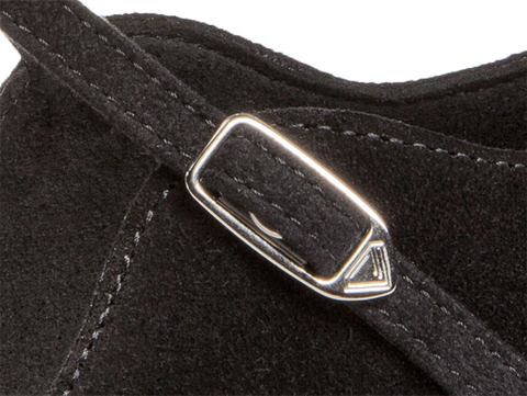 Peotantsukingad - seemisnahk, musta värvi, blokk konts 2,8 cm