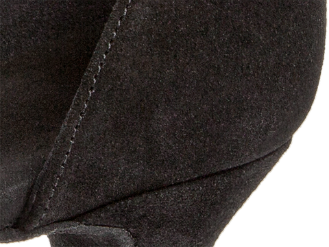 Peotantsukingad - seemisnahk, musta värvi, eriti laiale jalale, spanish konts 4.2 cm