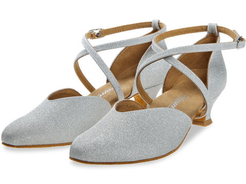 Peotantsukingad - hõbedane seemisnahk, spanish konts 4,2 cm