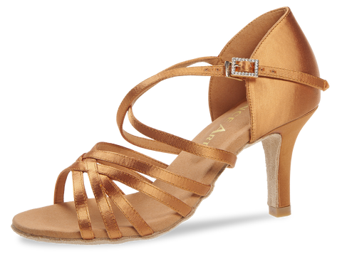 Ladina tantsukingad - normaalsele jalale, tume satiin