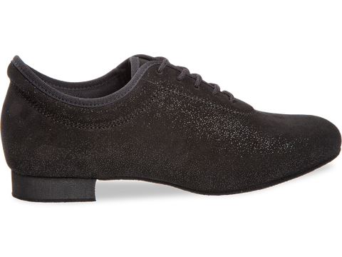 Naiste Tantsukingad – Must Seemisnahk Hõbedase Sädelusega