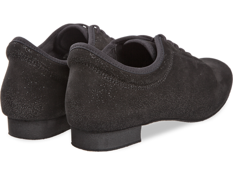 Naiste Tantsukingad – Must Seemisnahk Hõbedase Sädelusega