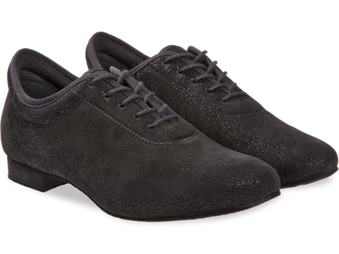 Naiste Tantsukingad – Must Seemisnahk Hõbedase Sädelusega