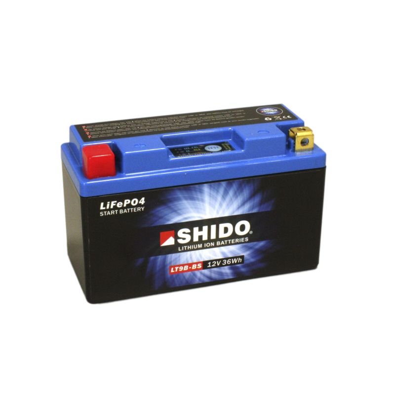 SHIDO LT9B 12V 3Ah 180A lithium-ion battery +-