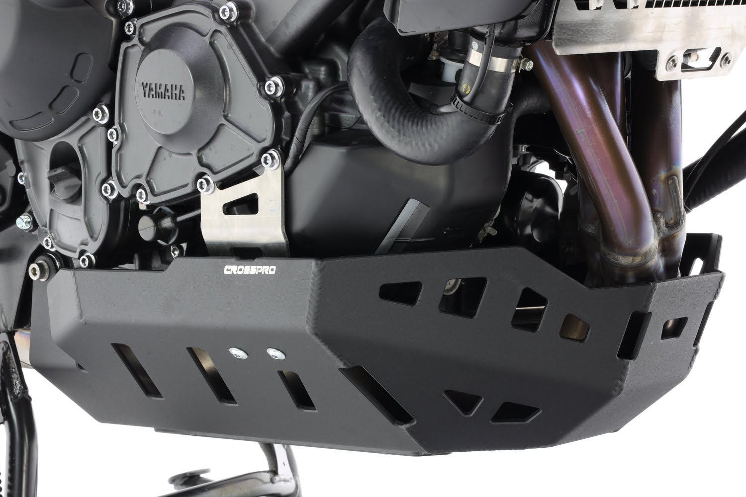 Crosspro alumiiniumist mootorikaitse (must) Yamaha Tracer 9 GT Plus (23-24), Tracer 900 (21-23), Tracer 900 GT (21-23)