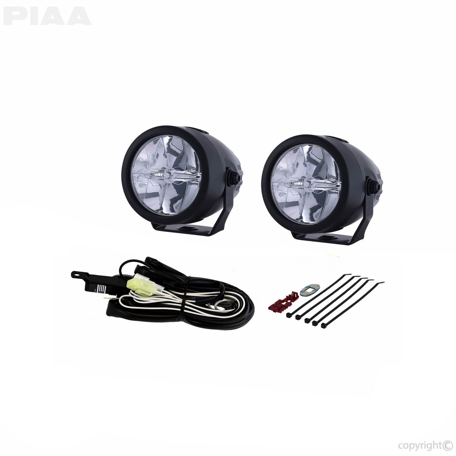 PIAA LP270 12V 8.5W ECE, SAE 6000K white LED driving beam kit