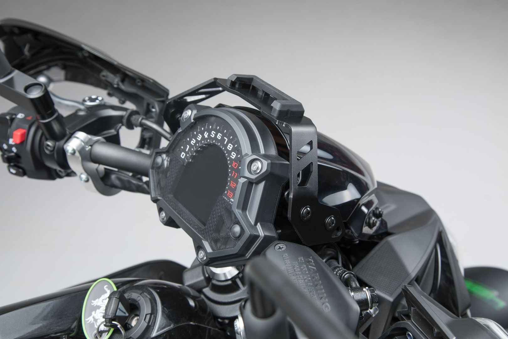 SW-Motech GPS mount for cockpit (black) Kawasaki Z650 (16-)