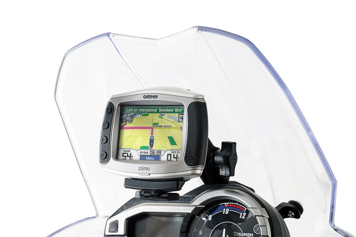 SW-Motech GPS mount for cockpit (black) Triumph Tiger 800/800 XC, XR (10-17)