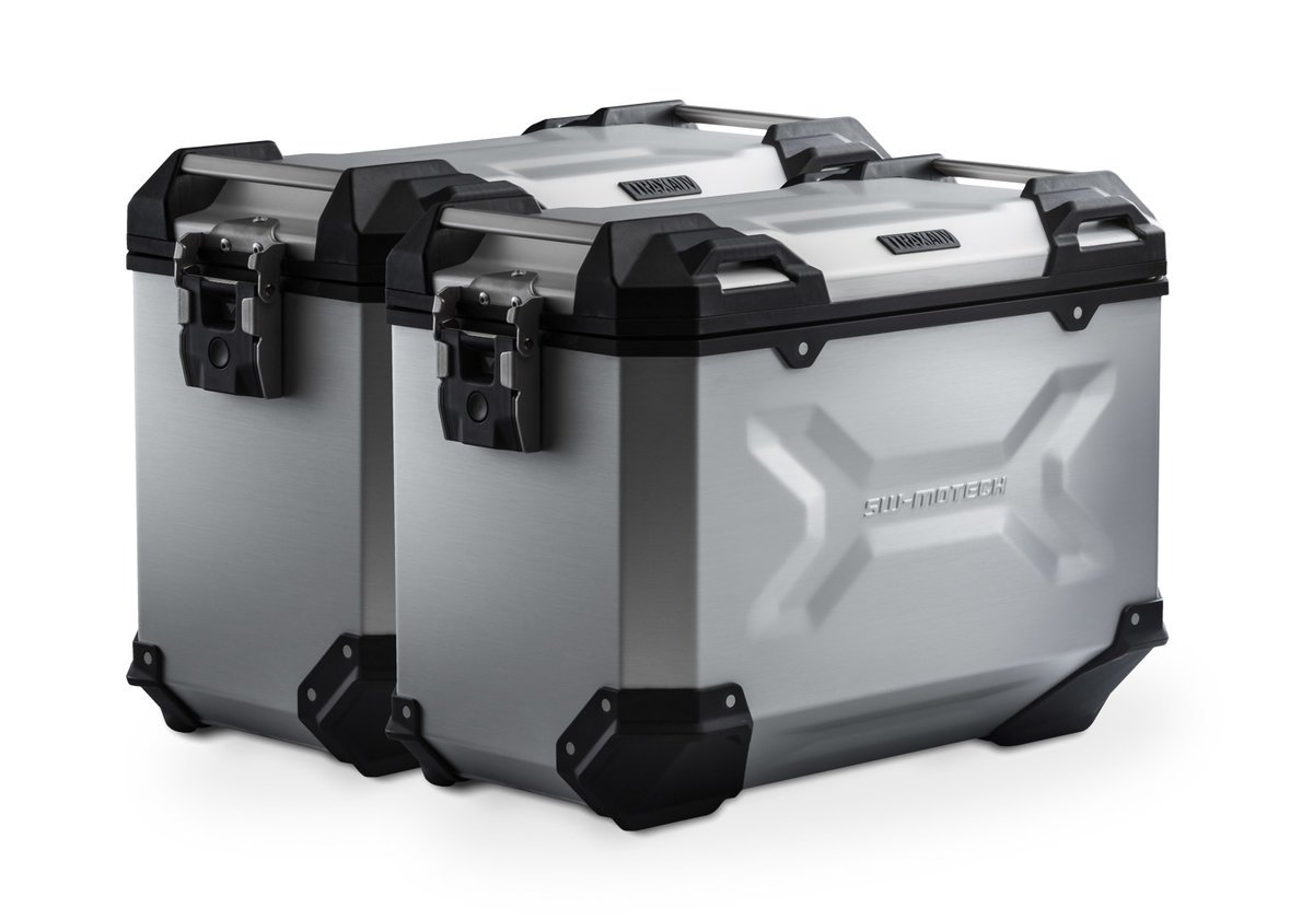 SW-Motech TRAX ADV aluminium case system (silver) 45/45 L, Multistrada 1200/1260/950 (15-)