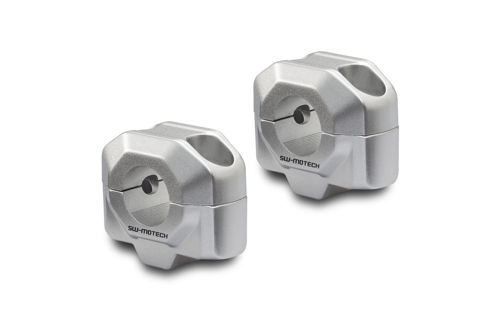SW-Motech подступенок руля для Ø 22 H=20 mm (серебряный)