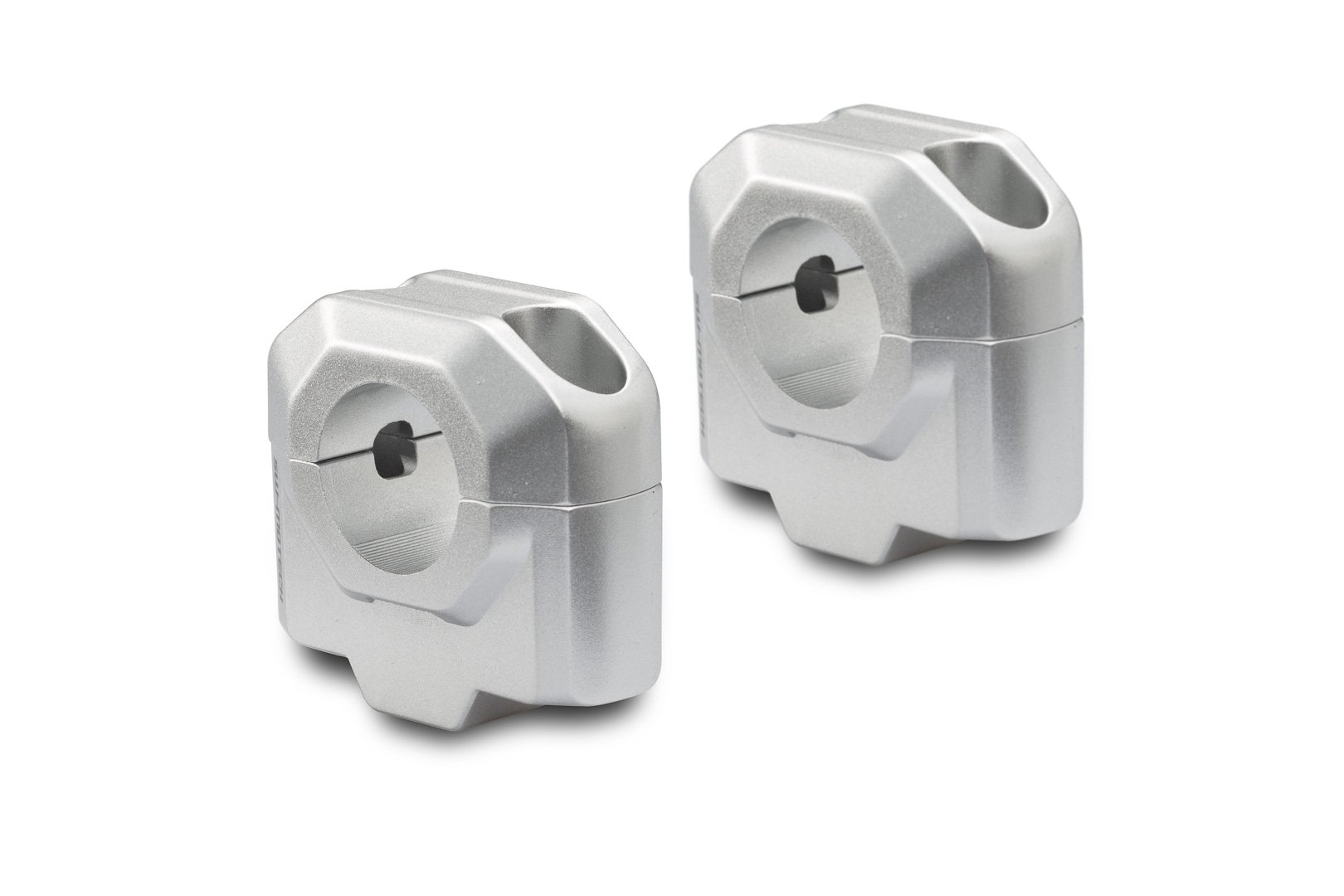SW-Motech bar riser for Ø 28 mm handlebar H=30 mm (silver)