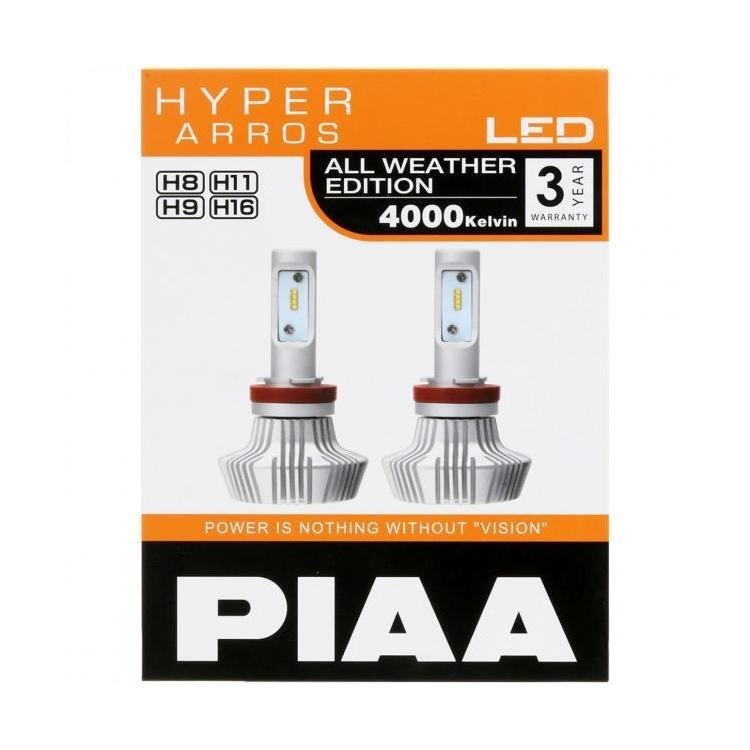 PIAA Hyper Arros H8/H9/H11/H16 4000K 20W LED Bulb Kit