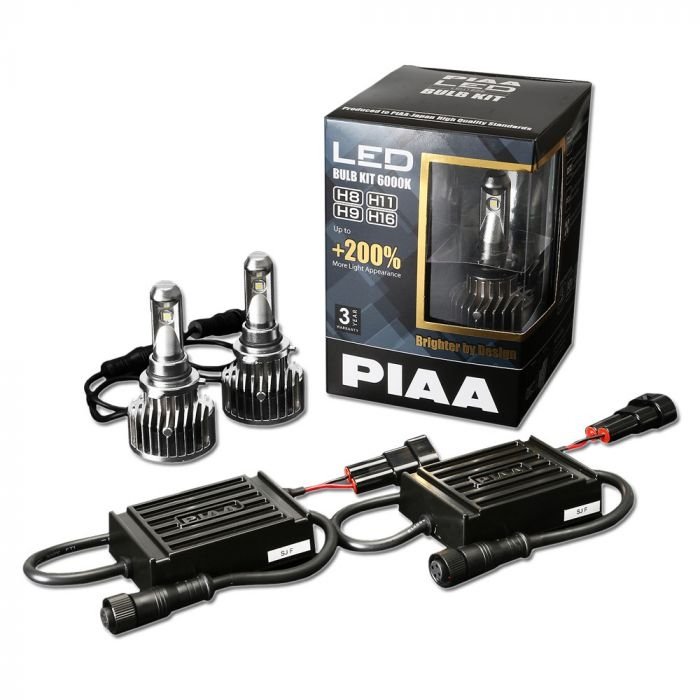 PIAA 2nd generation H8/H9/H11/H16 6000K 25W LED Bulb Kit
