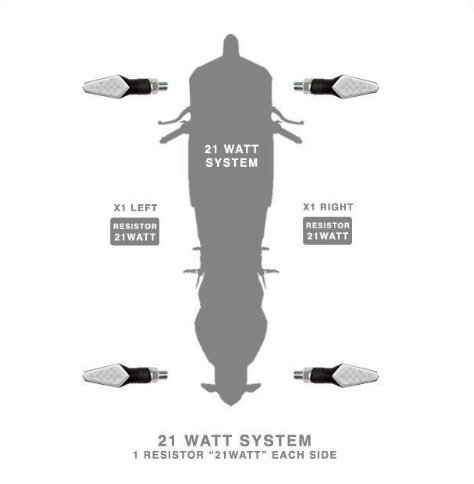 Barracuda 21W universal resistor set for LED indicators (1 pcs)