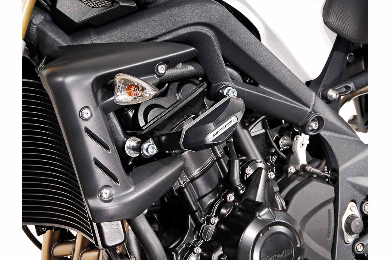 SW-Motech slider set for frame (black) Triumph Street Triple 675 (07-12)