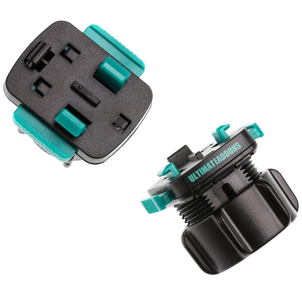 UltimateAddons 25mm to 3 prong adapter V2 with push puttons