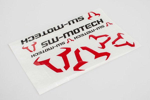 SW-Motech sticker set 310x260 mm black/red