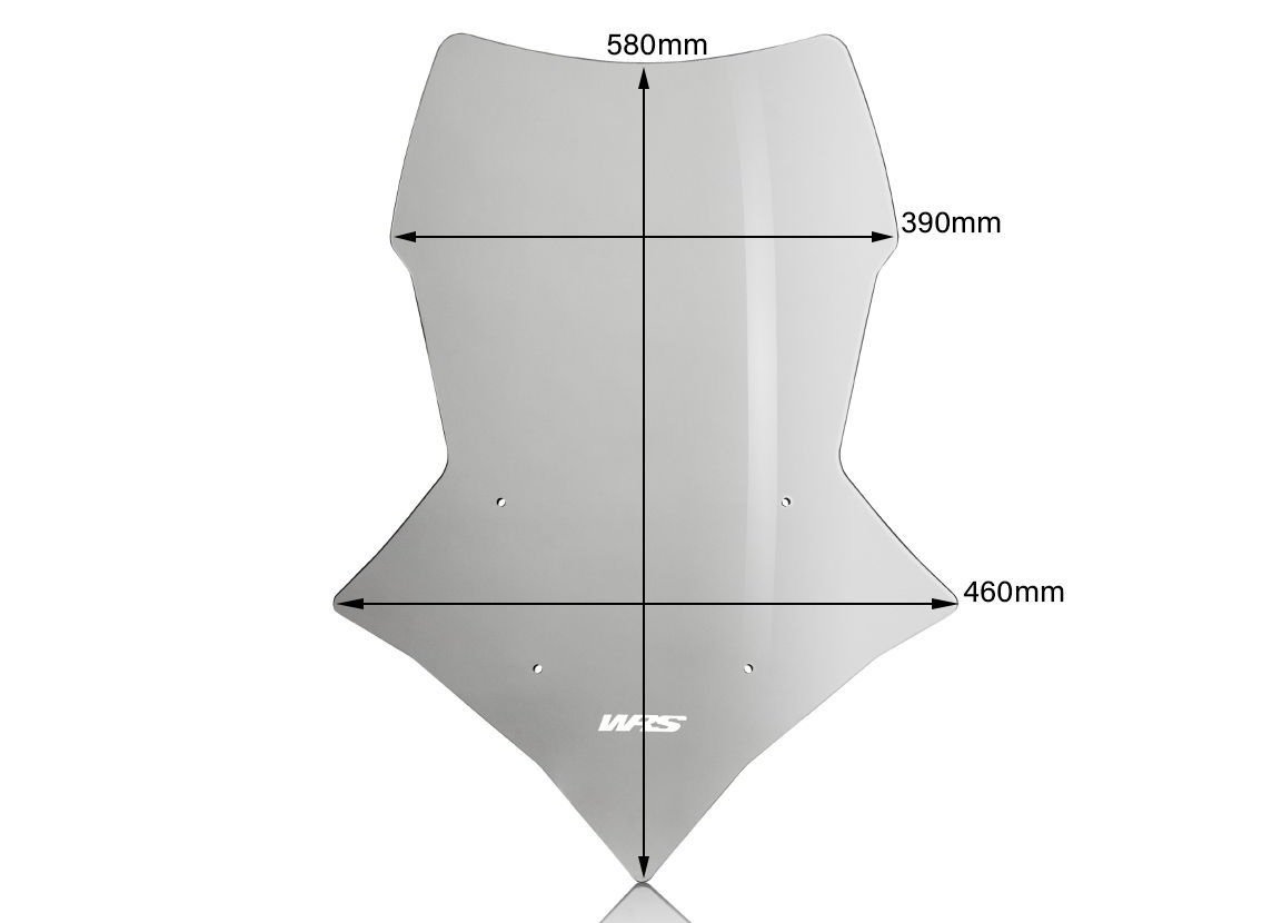 WRS touring windscreen YAMAHA MT-09 TRACER / GT 2018-2019 (smoke)