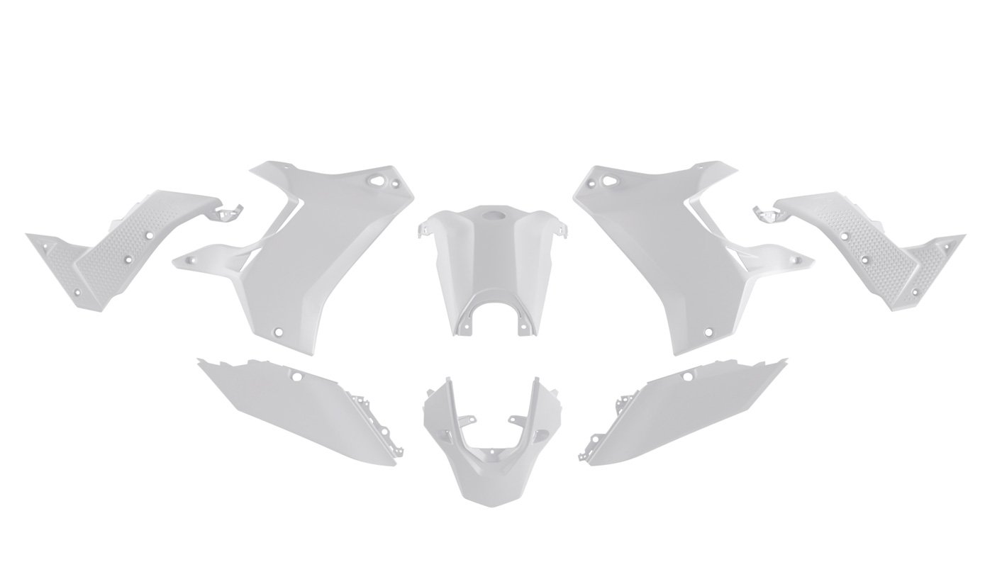 Racetech T7 REVOLUTION plastik kit Yamaha Tenere 700 (2019-2024) (valkoinen)