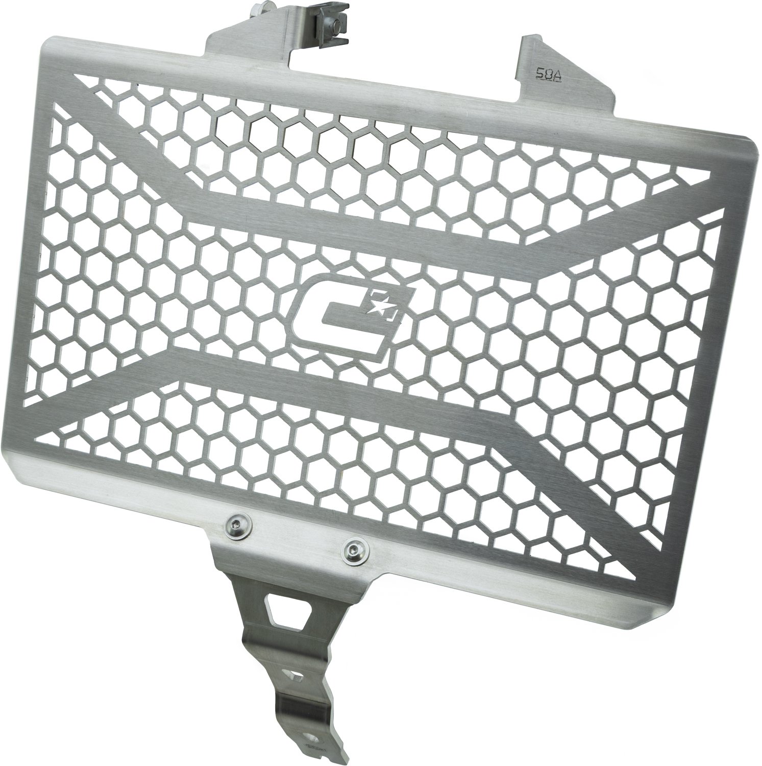 Crosspro front radiator guard (silver) Honda NC750X (16-25)
