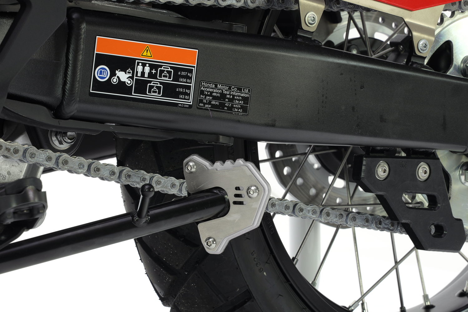 Crosspro разгибание ног стоя (белый / матовая нержавеющая сталь) Honda XL 750 Transalp (23-25)