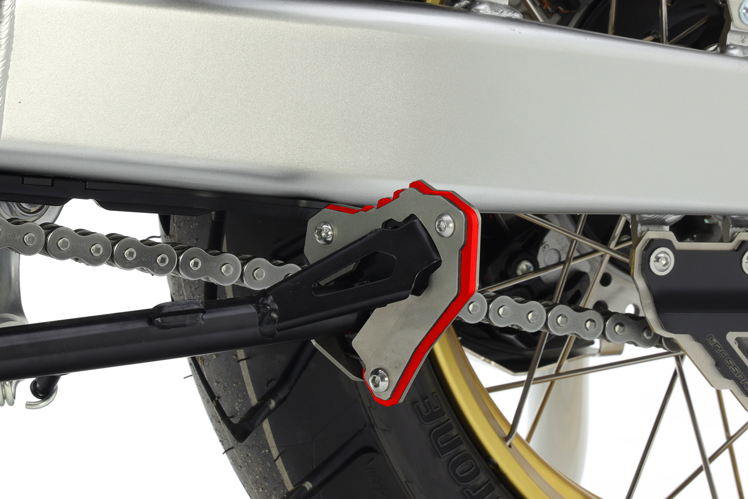 Crosspro разгибание ног стоя (красный / матовая нержавеющая сталь) Honda CRF 1100L Africa Twin / Adv Sports (20-25)