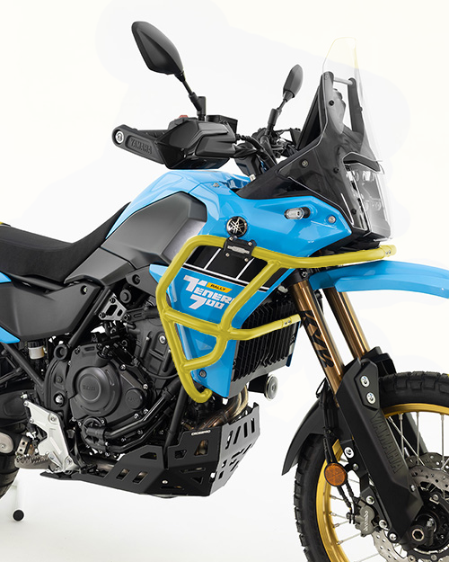 Crosspro alumiiniumist kukkumisraud (kollane) Yamaha Tenere 700 / Rally (2025)