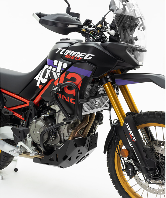 Crosspro ülemine kukkumisraud (mattmust) Aprilia Tuareg 660 / Rally (22-25)