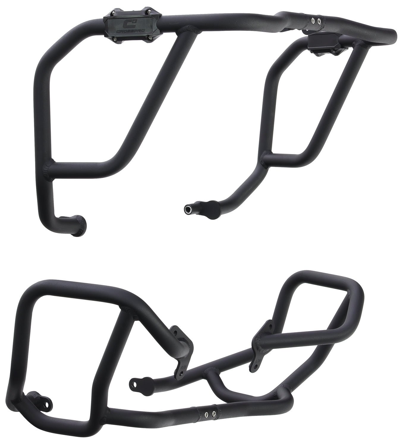 Crosspro moottorinsuojarauta (musta) Husqvarna Norden 901 (22-) Yhteensopiva OEM Skid Platen kanssa